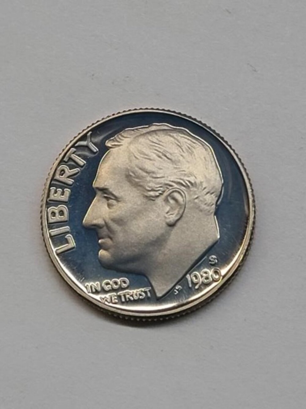 Set of 3 1980 Roosevelt Dimes S Proof, D and P... Uncirculated... In Holders